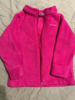 Columbia Kids Hot Pink Full-Zip Fleece Jacket